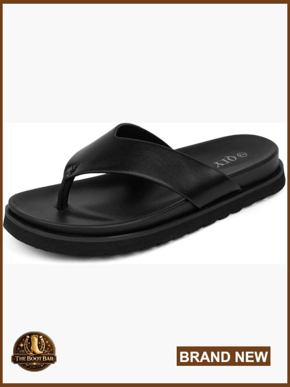 Platform Thong Sandals Comfy Slip on Flats Beach Slide Beaded Stone Vacation